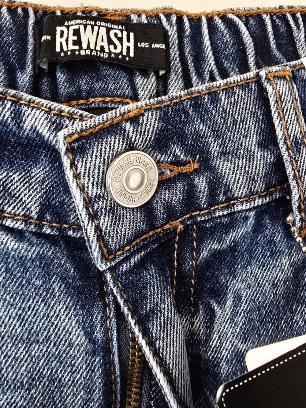 Rewash Wide Leg High Rise Jeans Women 28 Medium Wash NWT - Picture 8 of 10